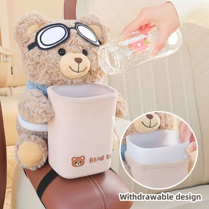Distributeur de mouchoirs en peluche – Rangement pratique pour voiture