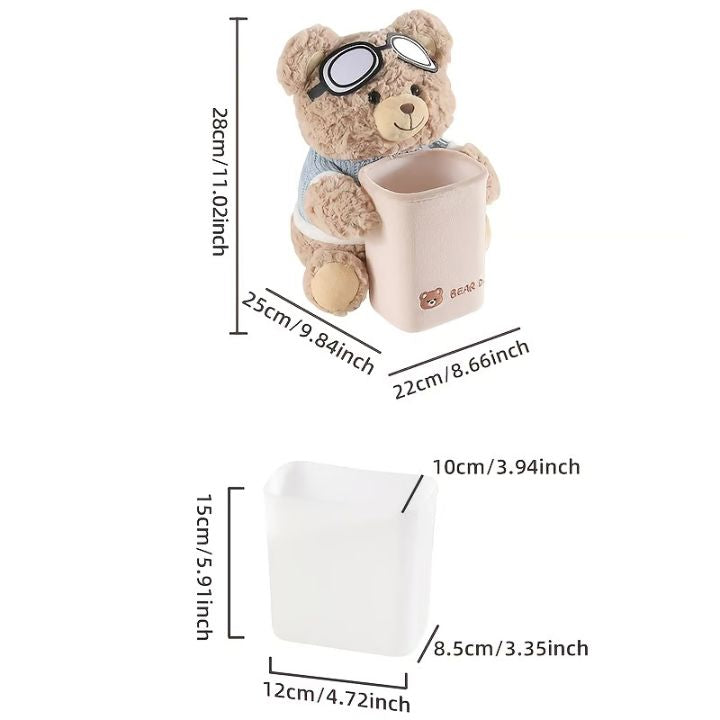 Distributeur de mouchoirs en peluche – Rangement pratique pour voiture